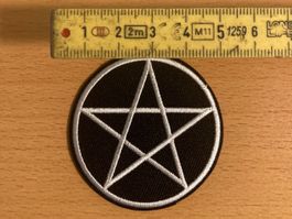 Pentagram Patch Sticker Aufnäher Metal Rock Band