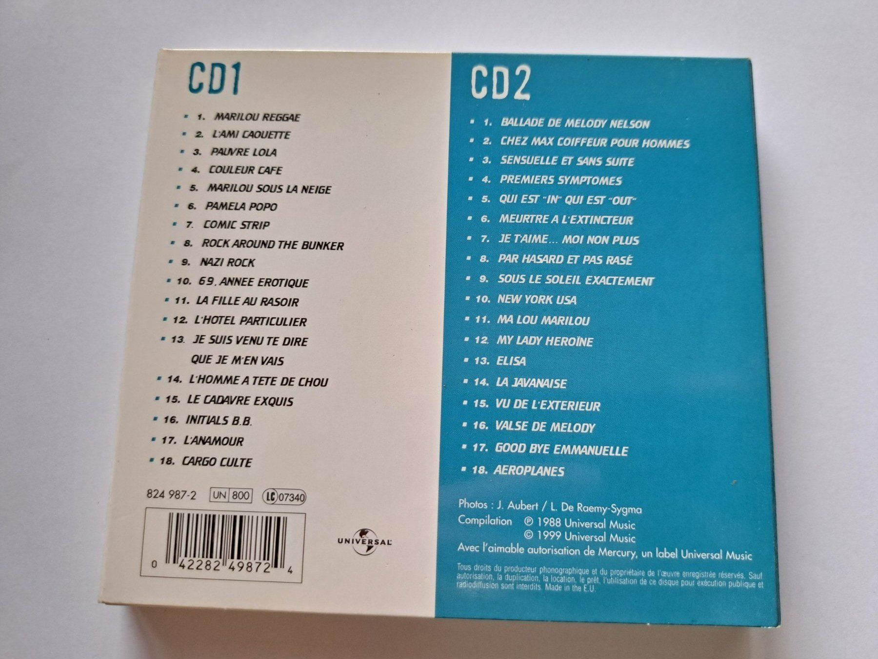 CDs: 2 Cds Collection Serge Gainsbourg  – Gebraucht aus Pully von bro_n52j 1