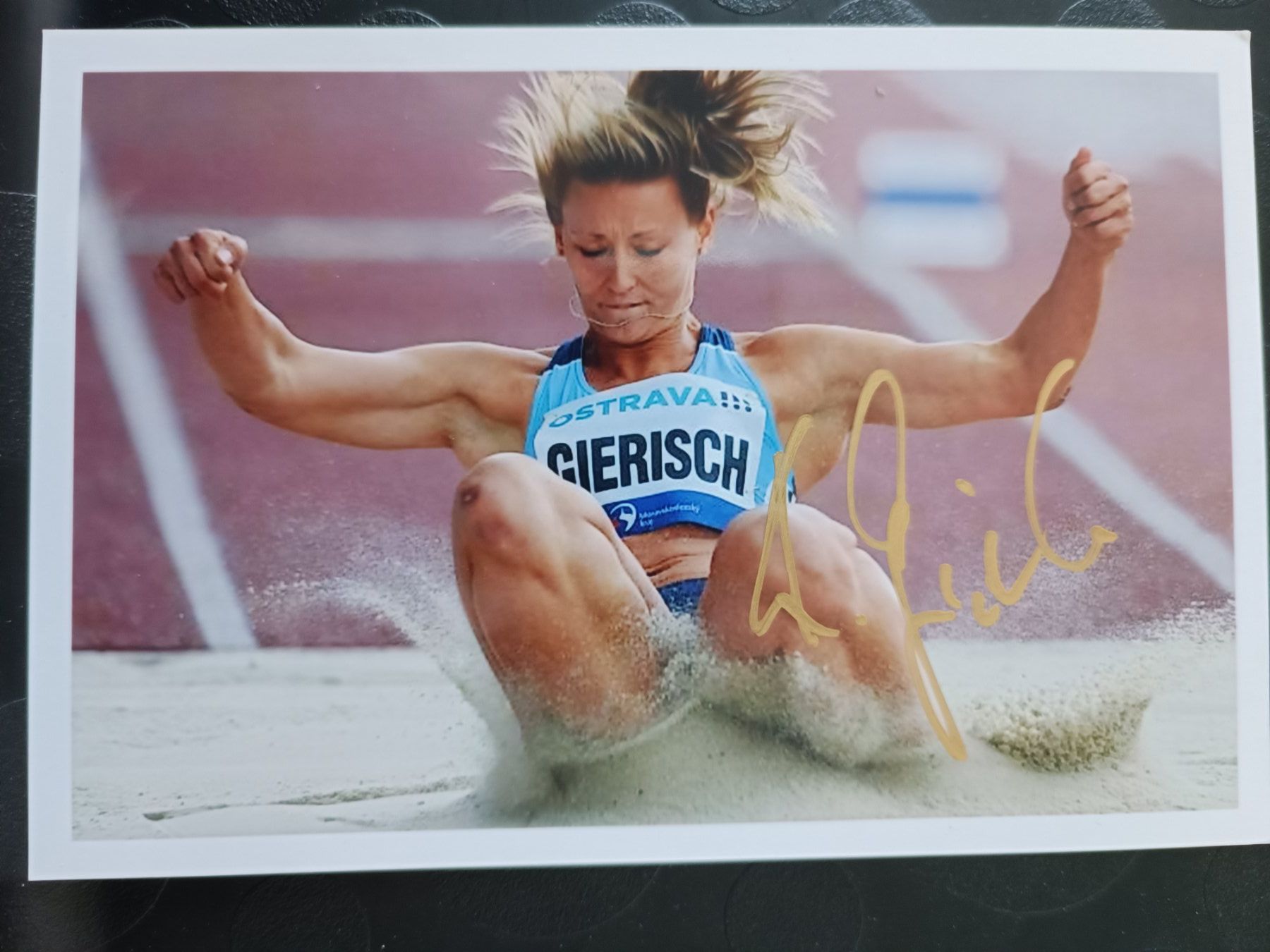 Autografi: Kristin Gierisch - Leichtathletik - handsigniert – Usato da Menziken venduto da Artographs