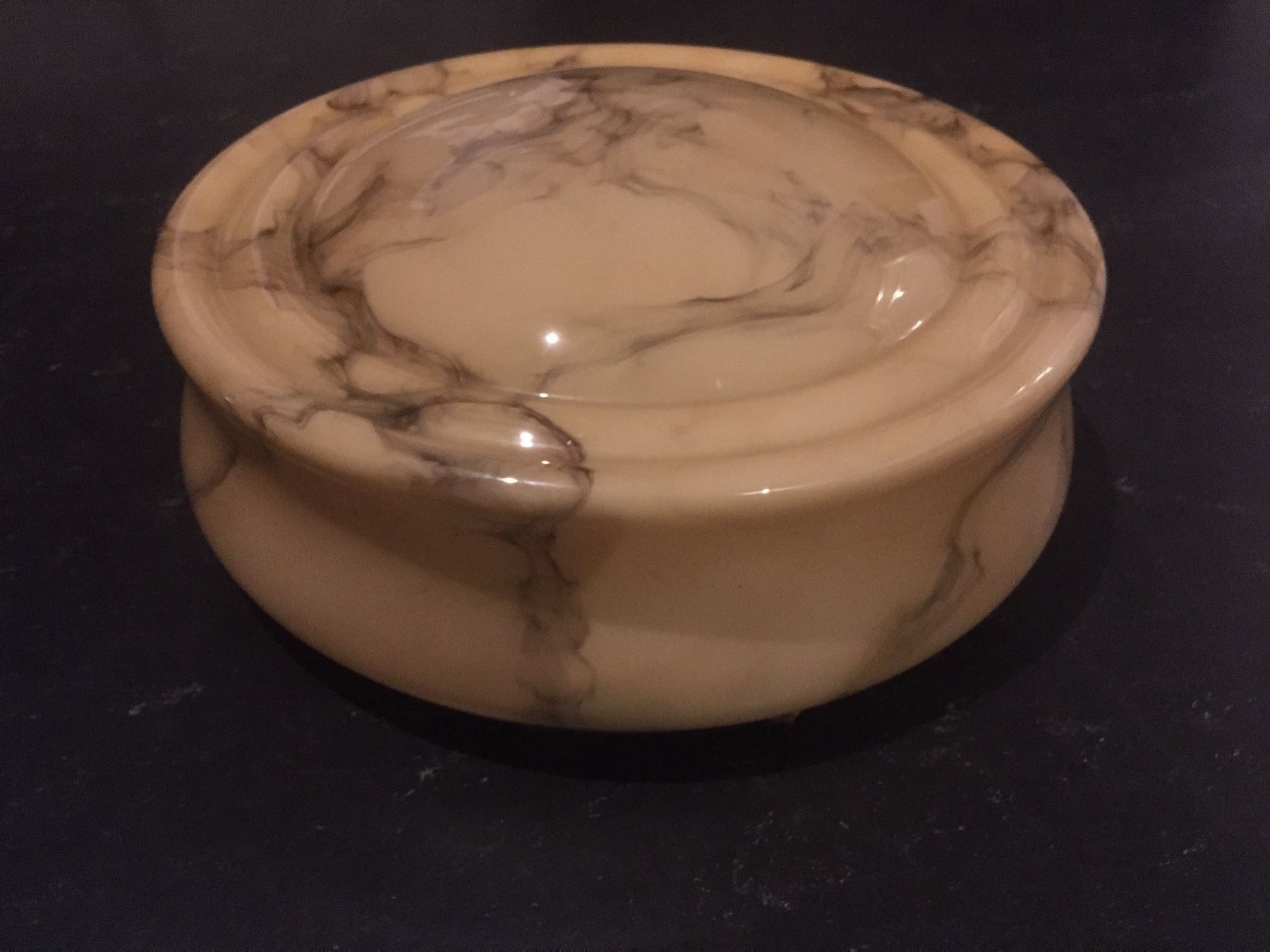 Lampade: Antike Glaslampe mit Alabasterdesign – Usato da Basel venduto da magot58 4