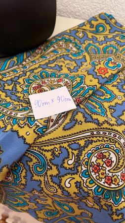 Japan Schal 90x90cm/NP50CHF Foulard Crêpe de Chine Seide