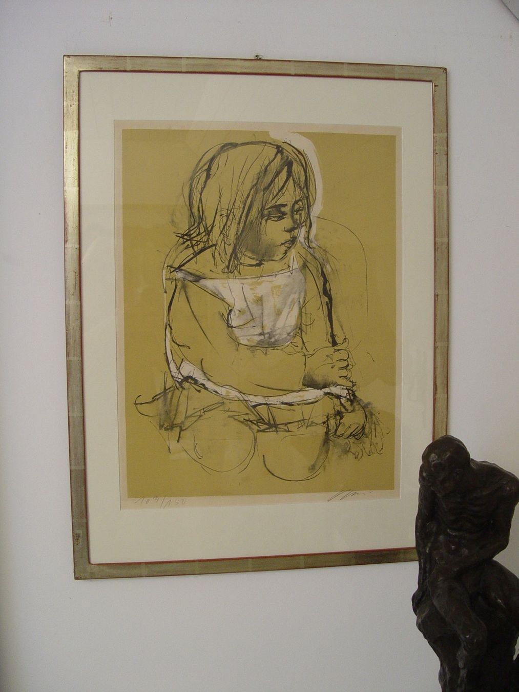 Grafica & Litografie: Mädchenportrait von Hans Erni – Usato da Rotkreuz venduto da Dobermann5
