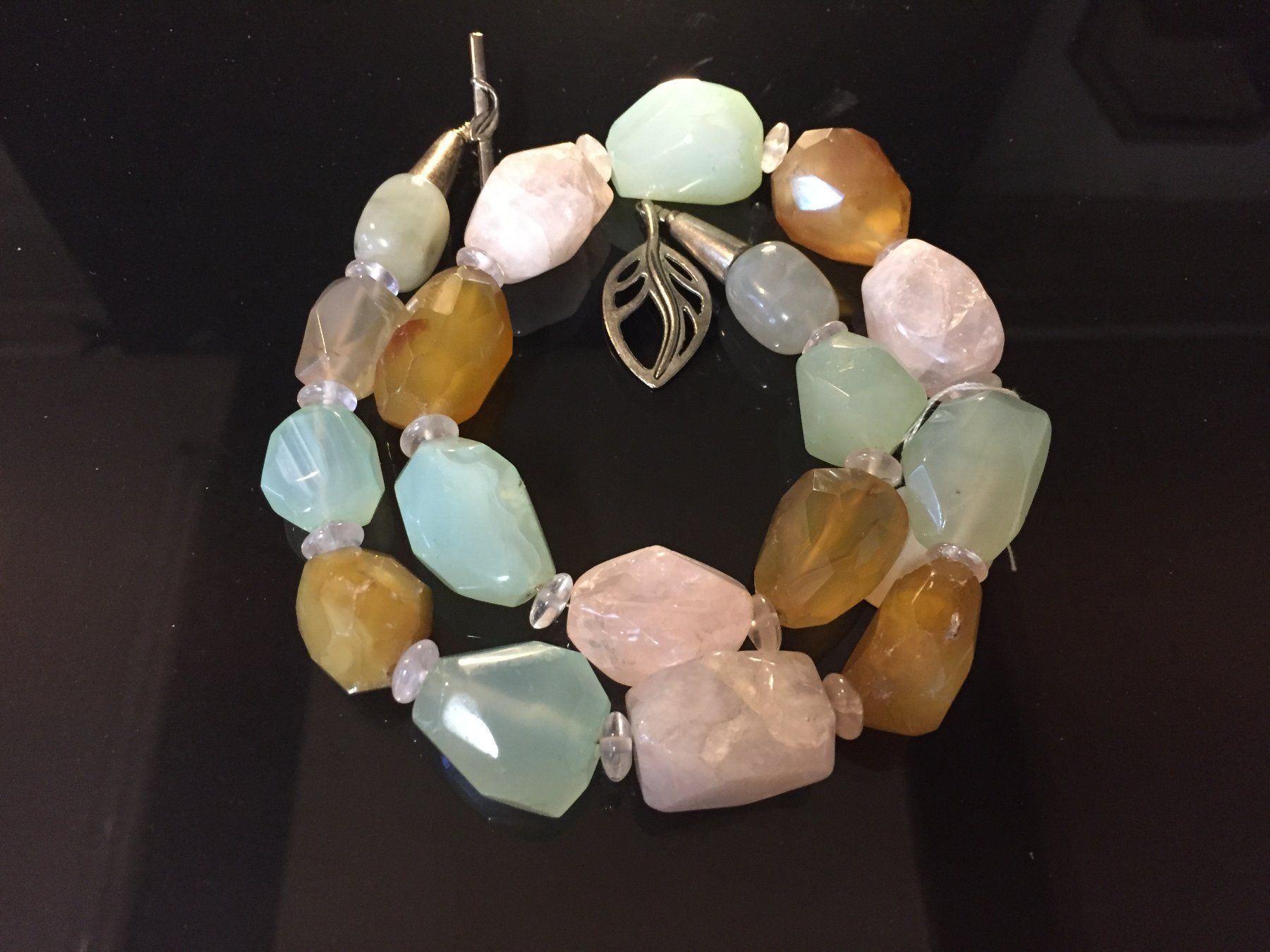 Catenine: Wunderschöne Kette aus Chalcedon & Achat – Nuovo (secondo la descrizione) da Schaffhausen venduto da uniqueketten 7