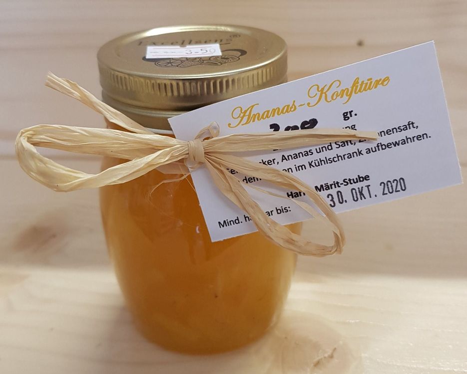 Konfitüre Ananas 200gr. | Kaufen auf Ricardo