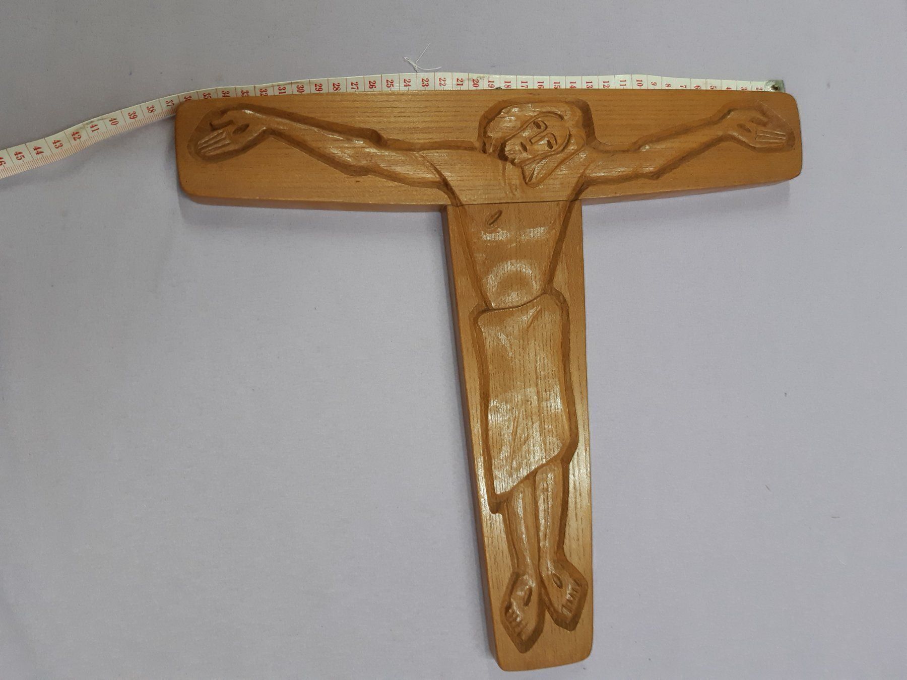 Statuette: JESUS Kreuz holz schlicht und einfach – Usato da sursee venduto da pasuro 4