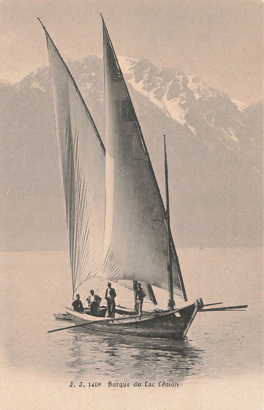 Ansichtskarten: Barque Lac Leman – Gebraucht aus Biasca von Blenio71