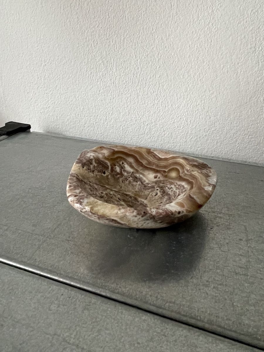 Portacenere: Vintage Onyx Aschenbecher – Usato da Basel venduto da Amechan. 1