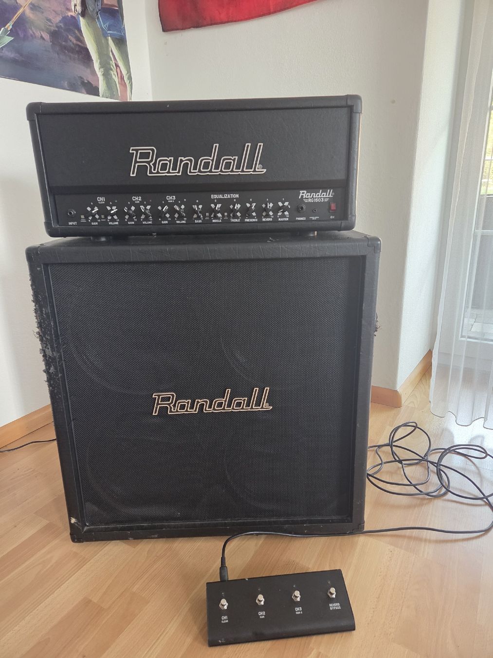 Randall RG1503 Halfstack, Head und Boxe inkl. Footswitch (Gebraucht) in ...