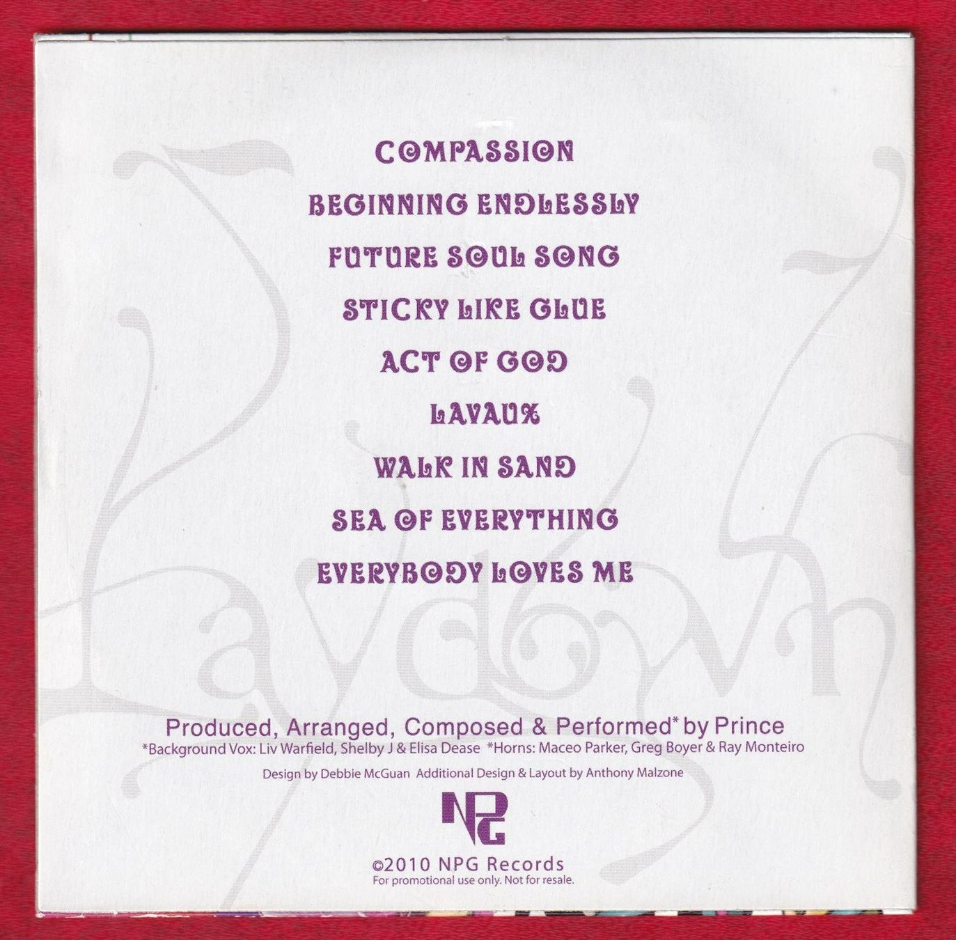 CD: Prince - 20Ten (CD-Single) – Usato da Zürich venduto da Pfluftl2000 1