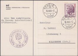 1946, Nr.22 (Pestalozzi) auf Maximum-Karte (FDC), Kat: 300.-