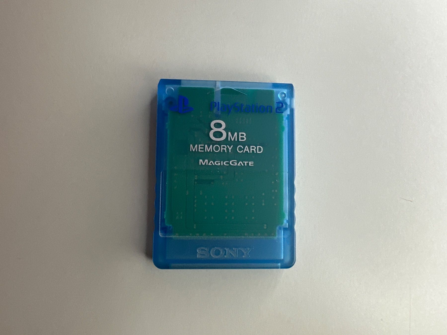Sony Memory unit & Memory card: PS2 Memory Card blau durchsichtig – Usato da St.gallen venduto da taduz