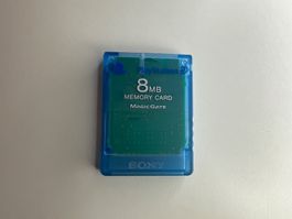 PS2 Memory Card blau durchsichtig