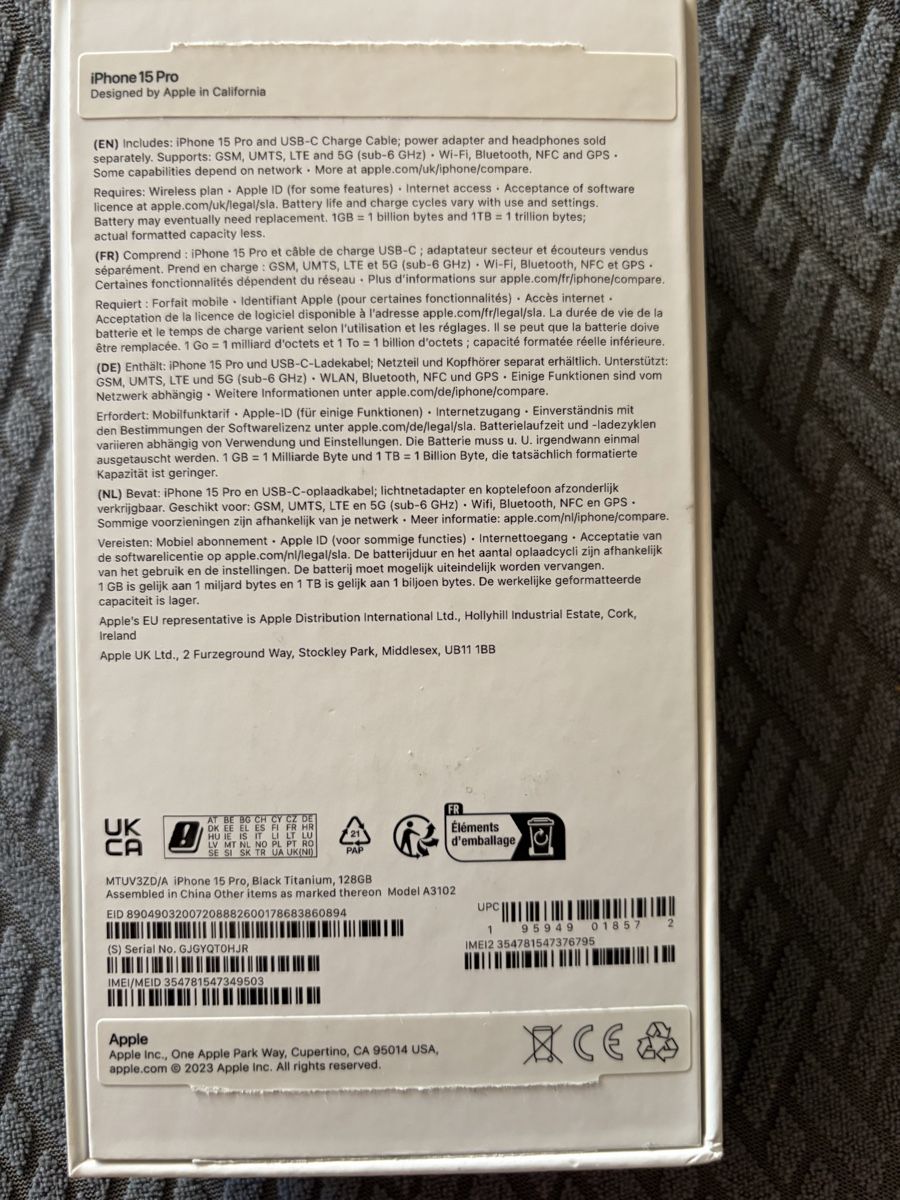 Apple Portables: Iphone 15 Pro Neuwertig  – Neuf (Voir description) à Büttikon AG par LucasOderSo 4