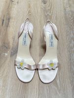 Beautiful pale pink silk Jimmy Choo sandles. EUR38.5