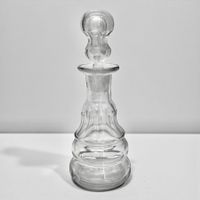 Topette à bourrelets cristal taillé Pontils années 1890/1910