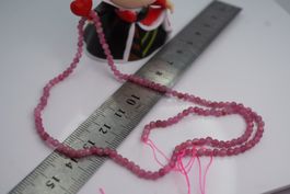 Turmalin  Rosa    Facettiert  3mm  Strang TOPSTONE  RAR