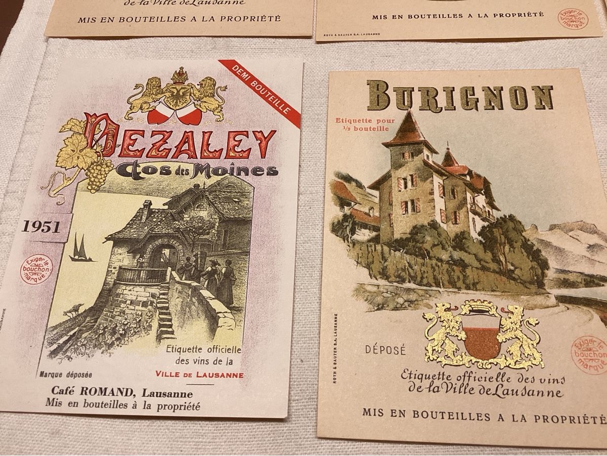 Dokumente: Vins 10 étiquettes différentes neuves en lot – Gebraucht aus Luc (Ayent) von Rebouille 3