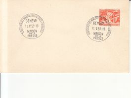 Sonderstempel S. 485 Maison de la Presse Genève 1959