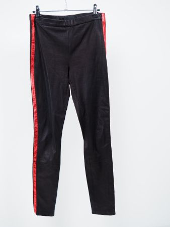 HAIDER ACKERMANN Leder-Leggins Gr. XS (5121)