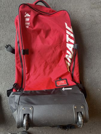 Rucksack mit Rollen rot Fanatic SUP Flyair gebraucht