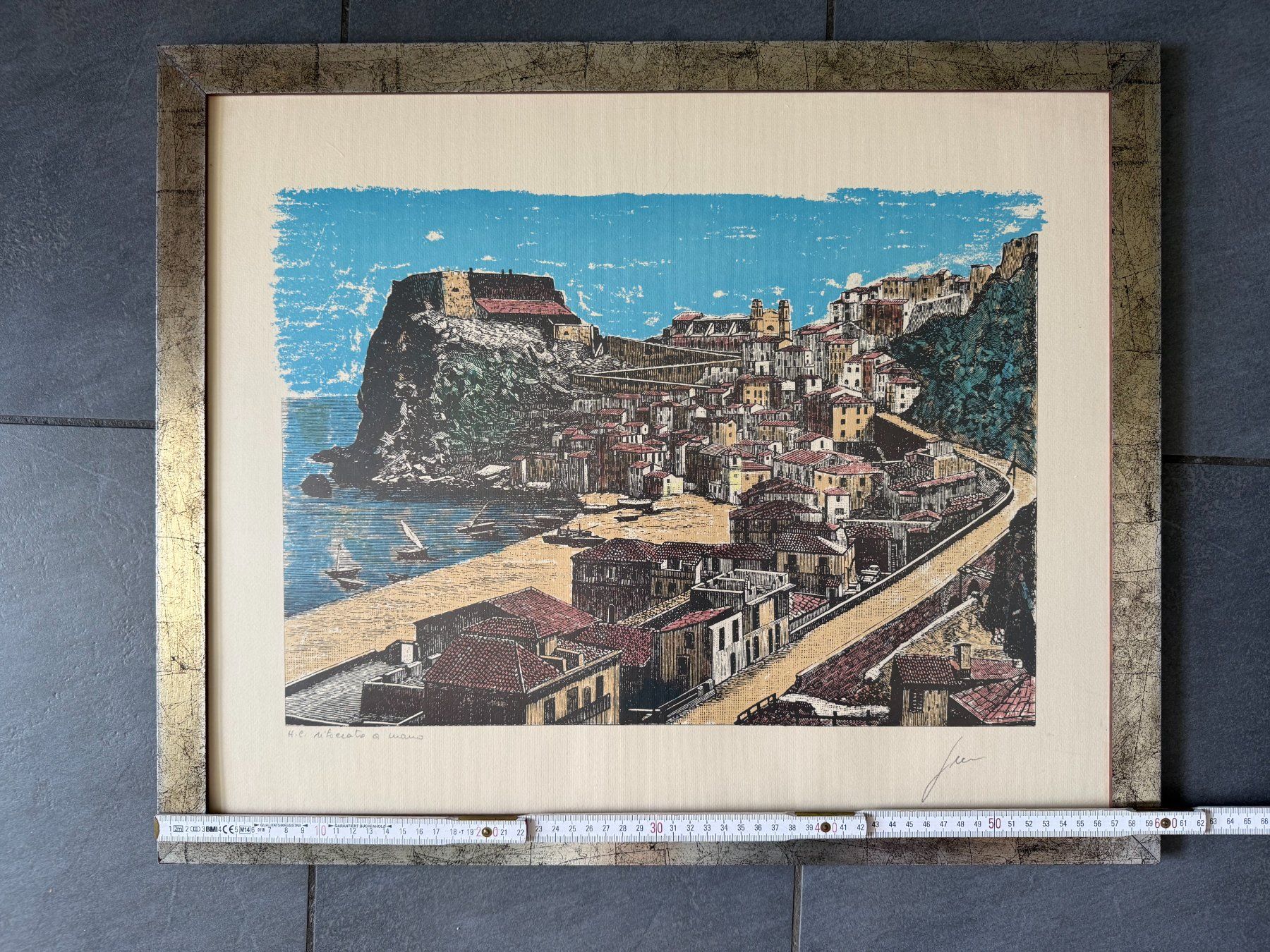 Grafiken & Lithographien: Lithographie  südliche  Landschaft  mit Bleistift signiert – Gebraucht aus Subingen von ArtBead 5