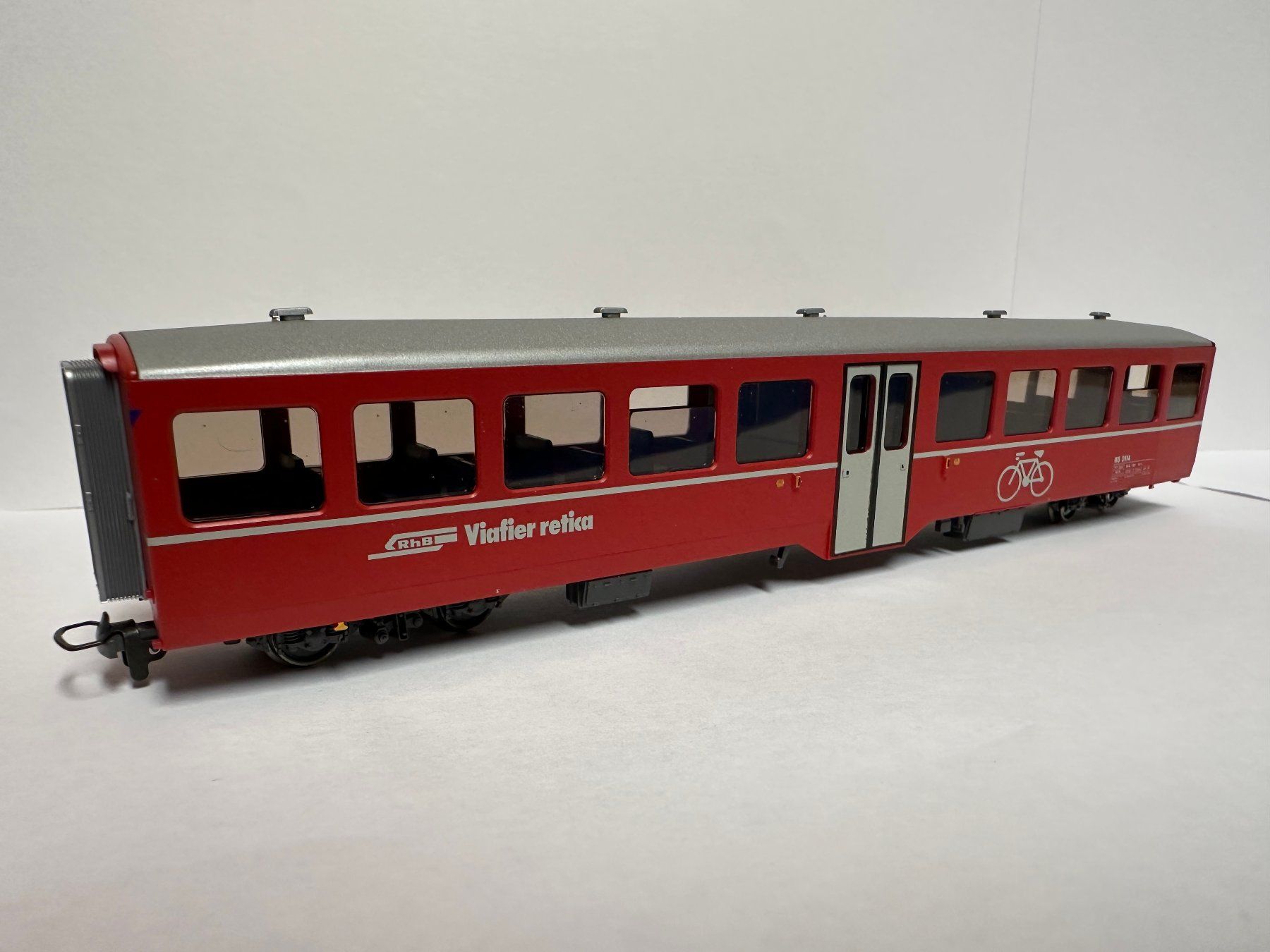 Bemo Modellini di ferrovie: Bemo - RhB WS 3914 - Velowagen – Nuovo e nell'imballaggio originale da Domat/Ems venduto da mmx4001 1
