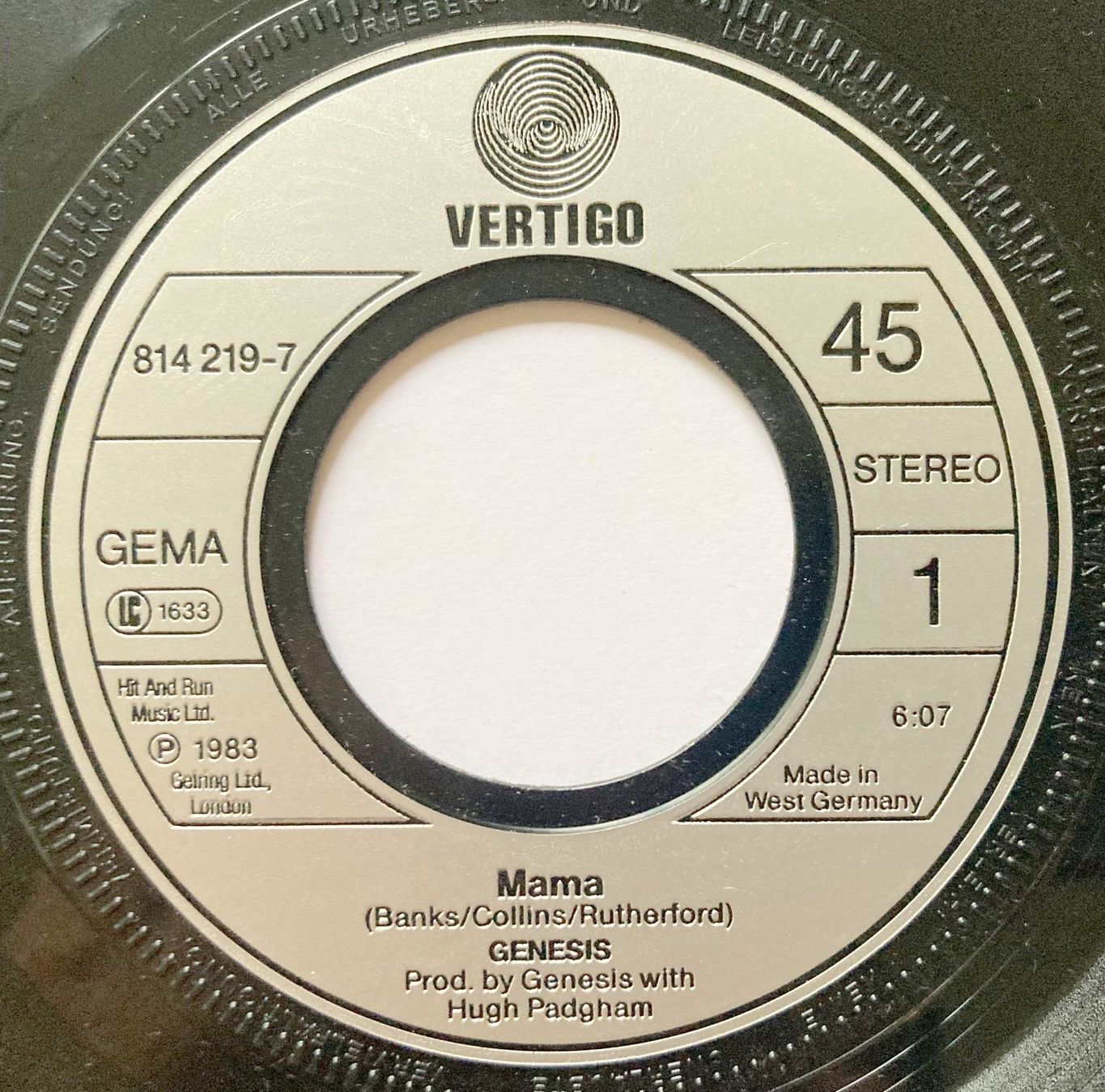 Schallplatten: GENESIS - MAMA – Gebraucht aus Bottens von hotter-than-hell 2