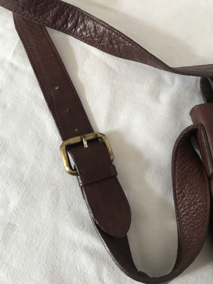 Borse: Ledertasche braun mit verstellbarem Tragriemen – Usato da Baden venduto da jdif 4