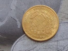 Italie 20 lire 1859 Victor Emmanuel II Royaume de Sardaigne