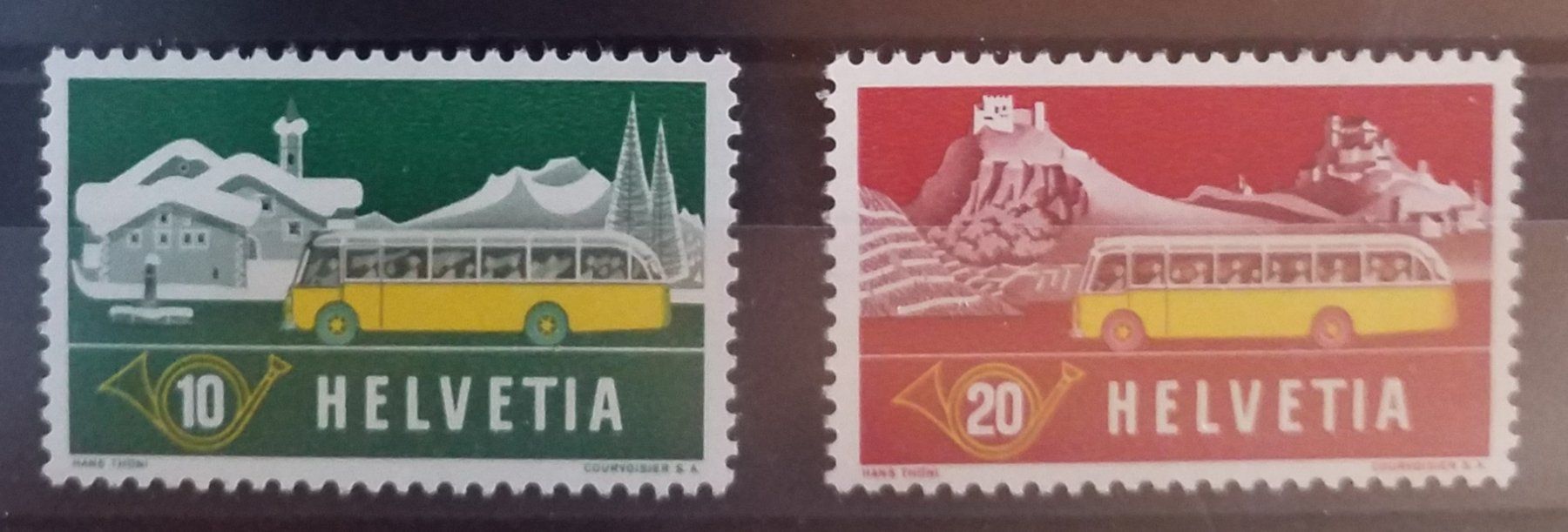 Tutti i francobolli: 3912B) 314-15, Alpenpost Satz postfrisch – Nuovo (secondo la descrizione) da Baden venduto da Eggi