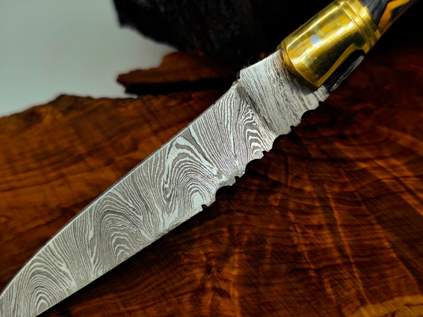 Accessori: Laguiole Damast Messer Klappmesser echtes Damastmesser – Nuovo e nell'imballaggio originale da Arlesheim venduto da Premius_1 5