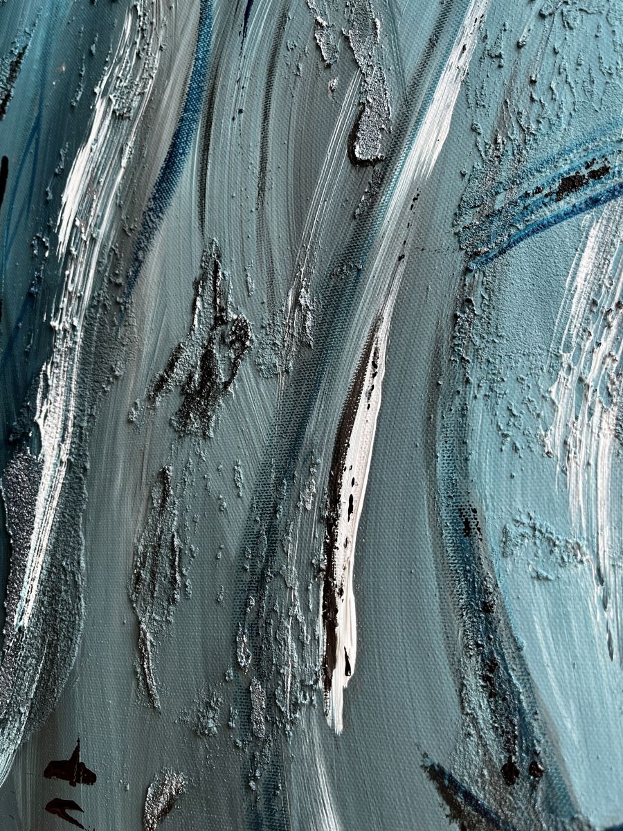 Dipinti: Gemälde silberne Echse 50x60 Einzelstück – Nuovo (secondo la descrizione) da Hochdorf venduto da Jasminurschel 2