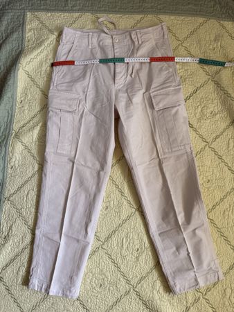 Ladies Summer Cargo Trousers - Light Lilac, Size Medium