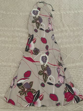Floral Halter Dress - Summer Style - Size S