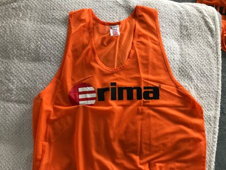 7x Erima Leibchen Orange, Grösse L