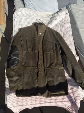 Barbour Ogston Wachsjacke Wax Jacket Olive Grösse M