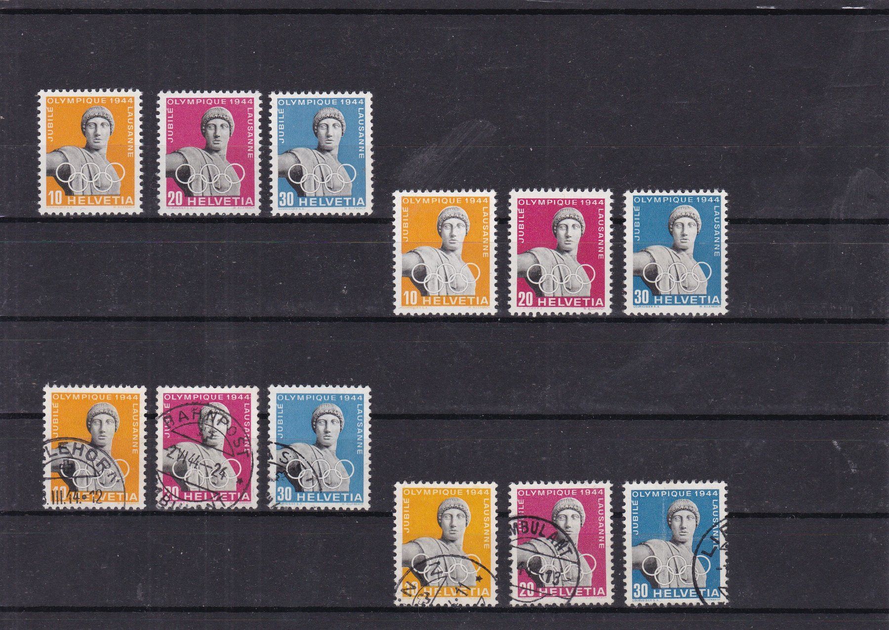 Tous les timbres: SCHWEIZ 1944 – Neuf (Voir description) à Gretzenbach par Sikim