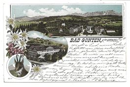 Bad Gonten (AI) Appenzeller Bahn - Alpstein - Säntis - Litho
