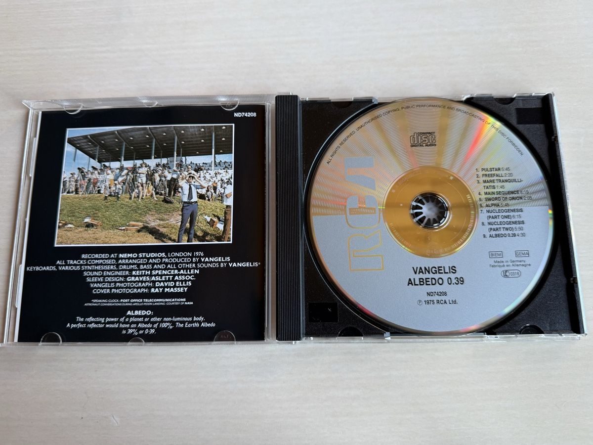 CD: Vangelis - Albedo 0.39 - CD - Original 1976 – Usato da Oberried Brienz venduto da Chyara 2