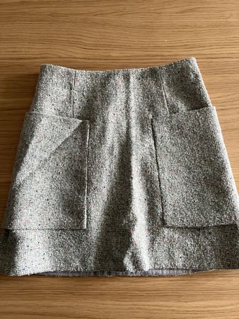 COS Wolle/Seide Minirock, Gr 36, wie neu
