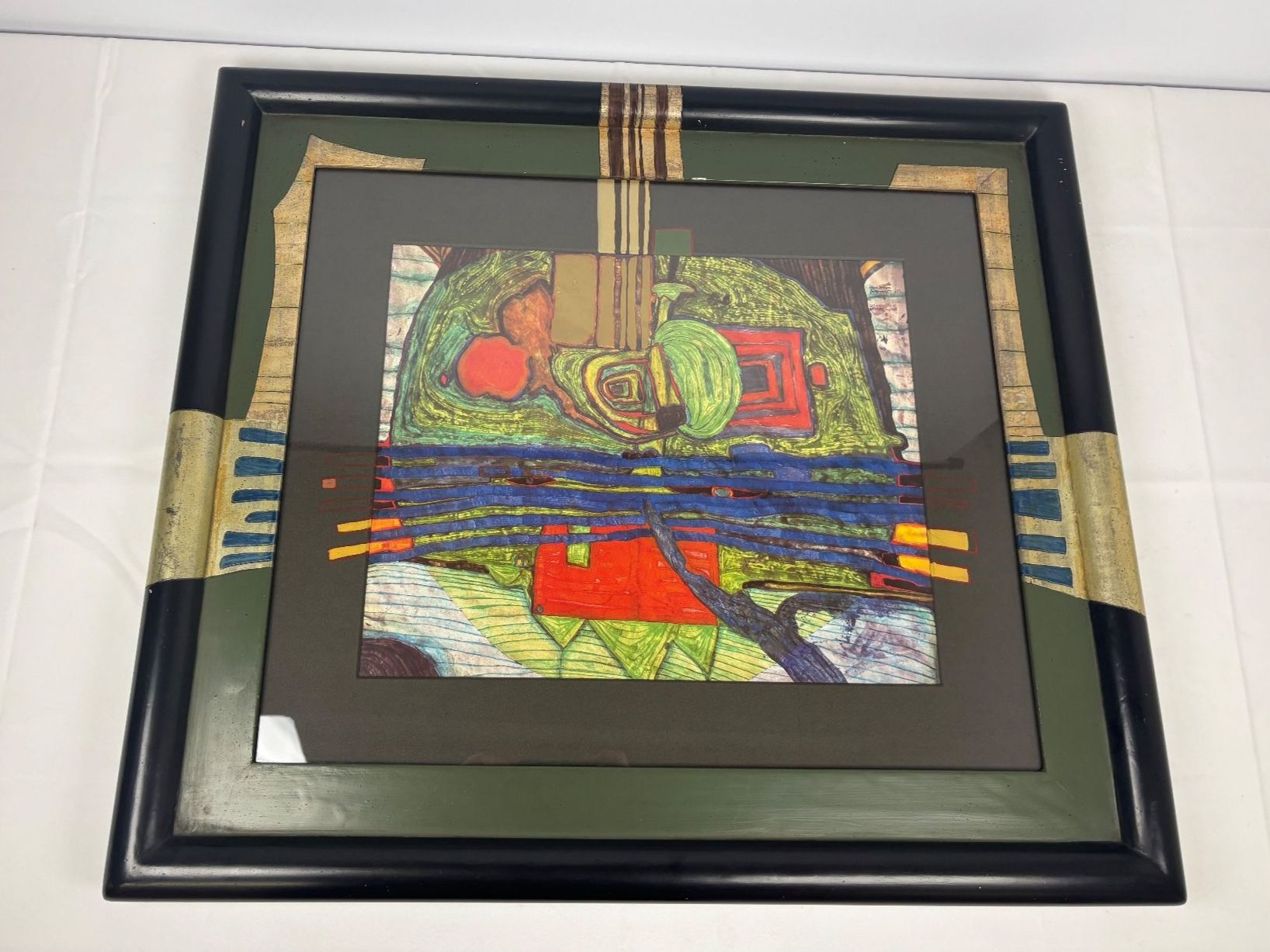 Dipinti: Hundertwasser Phönizisches Schiff Replik – Usato da Wettingen venduto da Wendemarket