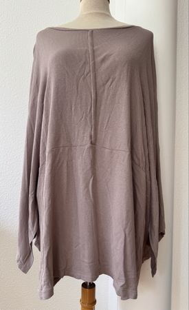 OZAI N KU Pull ample, taille 1, rose, viscose, neuf ! 
