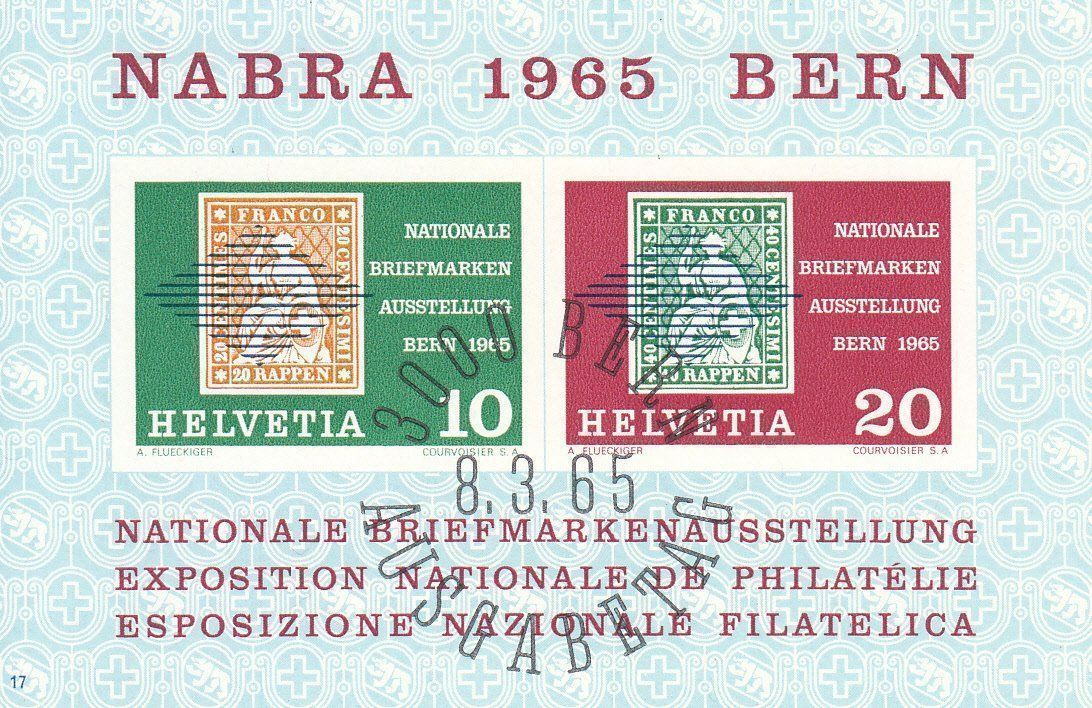 Tutti i francobolli: SBK W43 Bl. Nr. 17 mit ET – Usato da Bürglen TG venduto da StampGraf