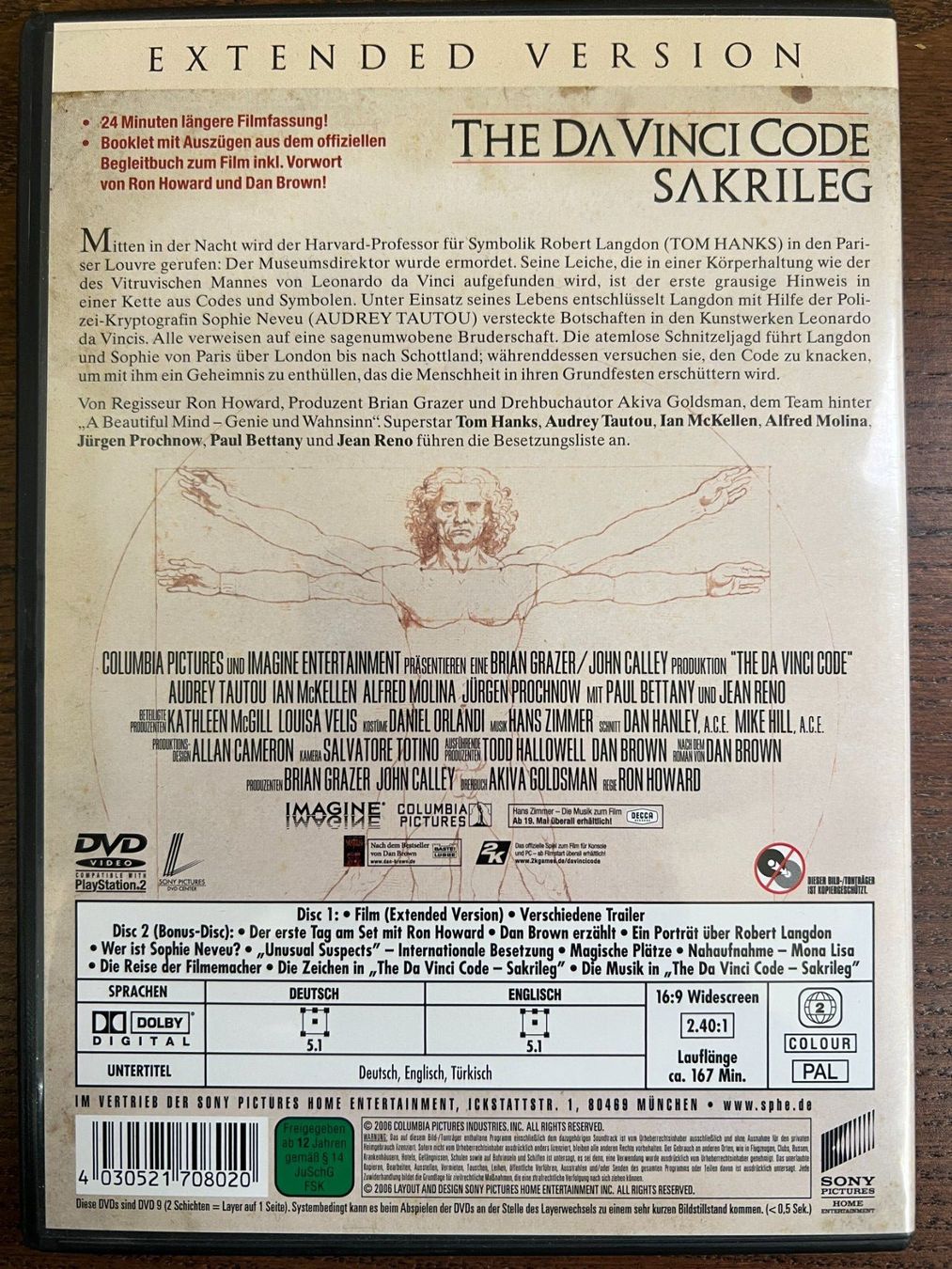Tutti i DVDs: The Da Vinci Code Sakrileg – Usato da Zürich venduto da FilmFreunde 1
