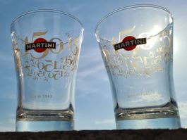 2 Martini Glässern 150 Years  Since 1863 Jahrgang 63 sammeln