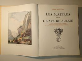 Les maîtres de la gravure Suisse. Sehr rar. Erstausgabe 1935