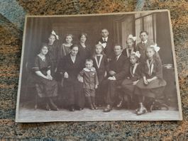 Historisches Familienfoto, ca. 1910, Schweiz, Seltenes Sa...
