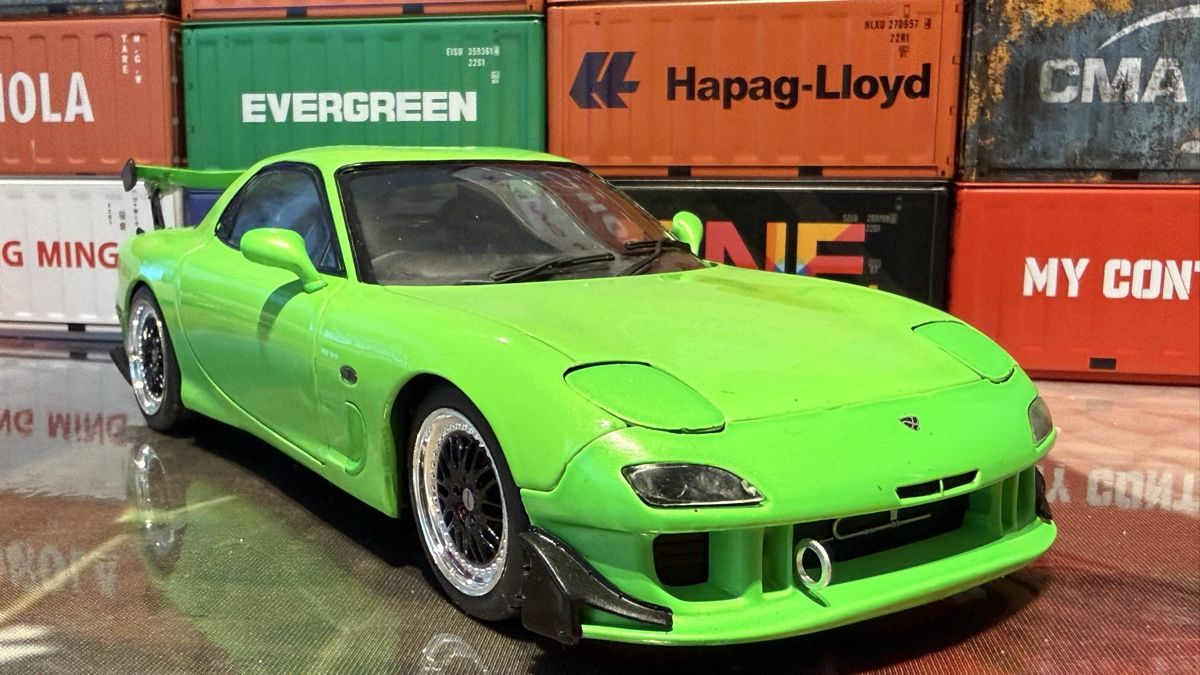 Mazda Modellautos: Mazda RX-7 limegrün 1:18  – Neu (gemäss Beschreibung) aus Basel von Zomeg 5