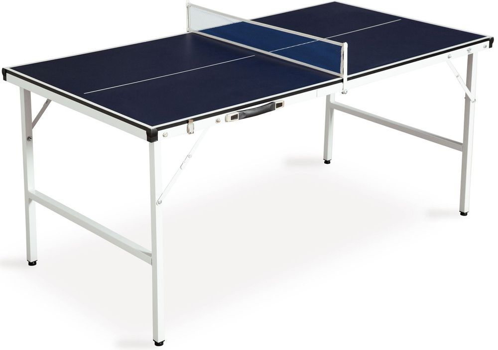 GYMAX Tischtennisplatte Klappbar - Inkl. Netz, 2 Schläger & 3 Bälle, Für Innen & Außen