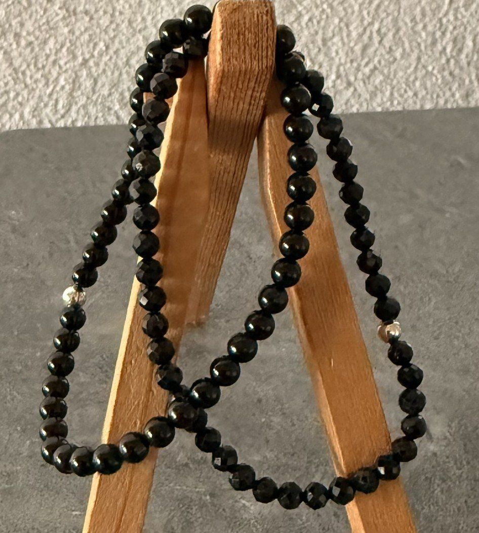 Pietre preziose: Turmalin schwarz 2 x Edelstein-Armbänder – Nuovo (secondo la descrizione) da Lommis venduto da manmarmi